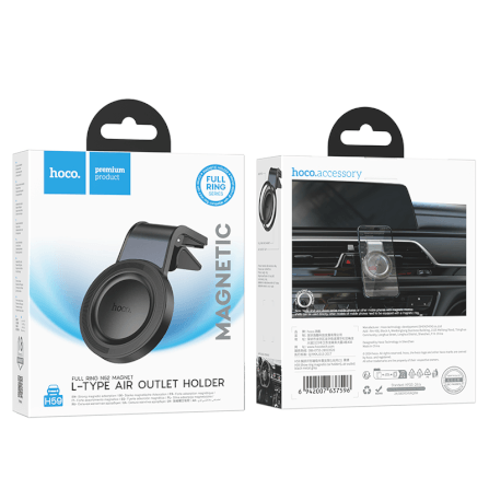 ที่วางมือถือในรถ HOCO H59 แบบยึดแม่เหล็ก N52 แรงดูดสูง หมุนได้ 360°_9